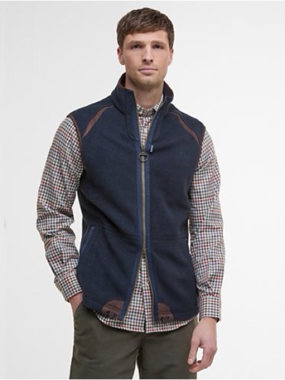 Barbour® Langdale Regular Fit Fleece Gilet Vest Mens Size XL
